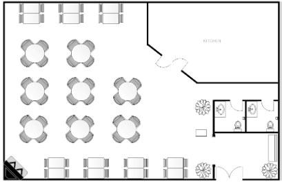مخطط مطعم-تصميمات مطاعم